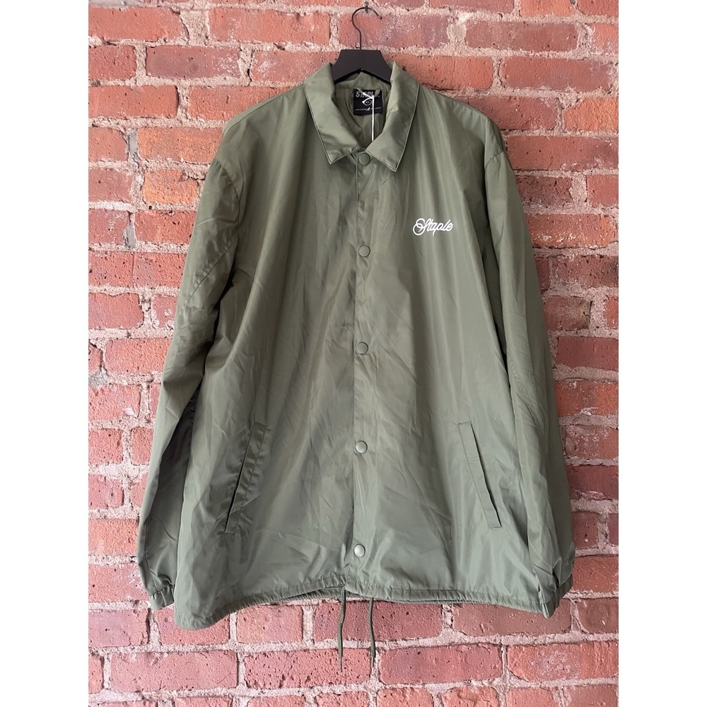 Staple‎ Pigeon Jacket XL Windbreaker Lightweight Olive Green NWT Button Up